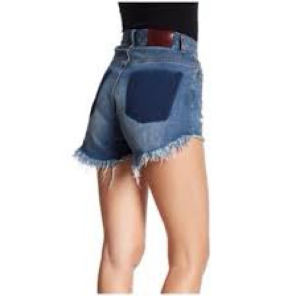 ONE TEASPOON Hawks High Waist Denim Shorts